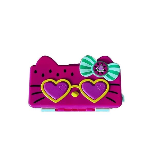 Hello Kitty Sanrio Collectible Pencil Case Play Set Beach Party 3D Carry Case - Picture 6 of 10